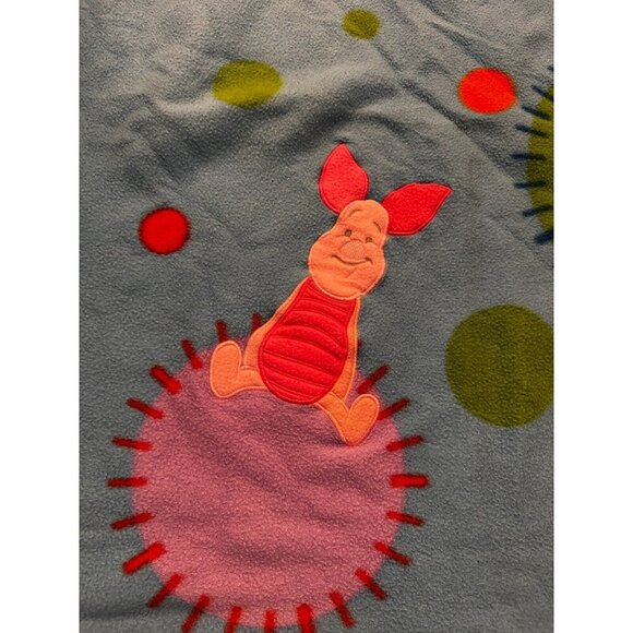 Winnie The Pooh & Piglet Nursery Baby Crib Blanket 56.5" x 39.5" Fleece Flannel - Picture 7 of 7